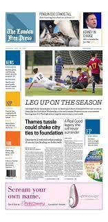 We are featured in today's (march 27, 2017) london free press! Our Front Page For Thursday April 18 2019 The London Free Press Facebook