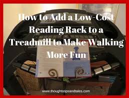 How To Add A Reading Rack To A Treadmill Reading Diy Books Rack Diy Book Holder