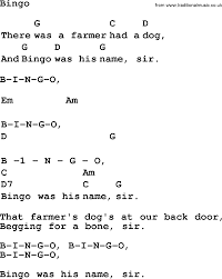 Bingo Was His Name O Lyrics Image Result For Chords For Bingo Bingo Math Names
