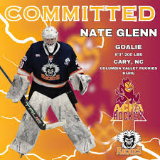 Nate Glenn has committed to our program for the 2024-2025 season. Glenn  spent last season with the Columbia Valley Rockies of the KIJHL posting a  2.47 GAA and a .927 save %