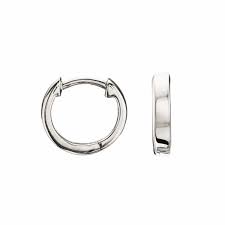 ( 4.4) out of 5 stars. Small Sterling Silver Plain Huggie Hoop Earrings Lily Roo Wolf Badger
