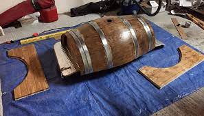 I had a blast creating the table and it was a pretty simple and quick build. Diy Wine Barrel Coffee Table Luxe Adventure Traveler