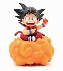 Son goku is a fictional character and main protagonist of the dragon ball manga series created by akira toriyama.he is based on sun wukong (known as son goku in japan and monkey king in the west), a main character in the classic chinese novel journey to the west (16th century), combined with influences from the hong kong martial arts films of jackie chan and bruce lee. Dragon Ball Z Kid Son Goku Nimbus Figure Figurine Anime Manga Young Goku 19 99 Picclick