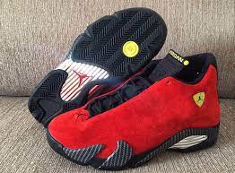 This new iteration of the air jordan 14 comes dressed in a black, anthracite, and varsity red color scheme. The Source Sneaker Of The Day Air Jordan 14 Retro Ferrari