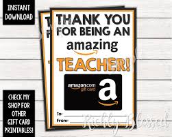 1 count (pack of 1). Instant Download Amazon Gift Card Teacher Appreciation Gift Etsy