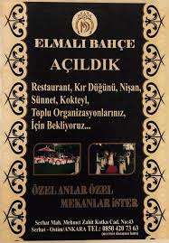 Çok kötü düğün ve söz için ne söz verdiyse yapmadılar yetersiz garson çalıştırıyorlar çatal kesinlikle eksik geliyor, herkese verilmesi gereken ikramları vermiyorlar, tuvaletinde kapısı bozuk. Elmali Bahce Md Elmali Bahce Acildik Tum Dostlarimizi Facebook