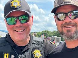 Captain Danny Ray Brown Jr and Connor at the BMW ProAm Golf Tournament in  GreenVille SC.A few fans even got lucky to see him .