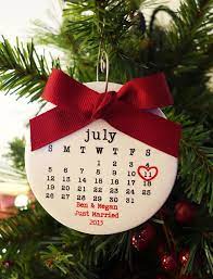 50 Cutest First Christmas Ornaments Engaged Married Emmaline Bride Wedding Christmas Ornaments Married Ornament Christmas Ornaments