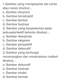Konsep wawasan nusantara sangat penting untuk. Contoh Soal Pilihan Ganda Tentang Menggambar Ilustrasi Beserta Jawabannya Agak Banyak Ya Brainly Co Id