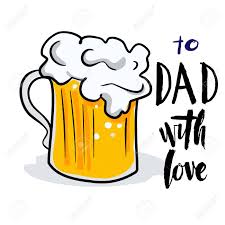 Beer is a beverage that many dads enjoy and always makes for a great father's day gift. Happy Father S Day Hand Drawn Lettering With Illustration Of Royalty Free Cliparts Vectors And Stock Illustration Image 102045409