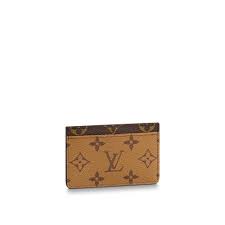 Lv louis vuitton monogram macassar canvas neo porte cartes card holder m60166. Card Holder Monogram Reverse In Brown Small Leather Goods M69161 Louis Vuitton