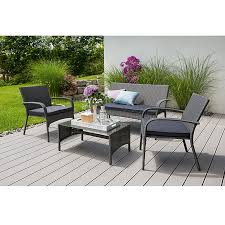 Hier finden sie ihr neues lounge set für den garten riesen auswahl an loungemöbel sets qualität beratung gleich loungemöbelset online kaufen! Sunfun Neila Loungemobel Set Promo 4 Tlg Anthrazit Bauhaus
