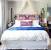 Modern White Bedding With Accent Pillows