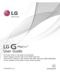 The lg g pad 8.3 tablet is solidly built and has neat features, but is it enough? Lg G Pad 7 0 Lte User Manual Pdf Download Manualslib