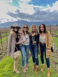 Yountville Travel Guide Glitter Gingham Winery Outfit Summer Wineries Outfit Napa Outfit