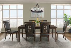 This dining table has rich gray finish with visible knots and wood grain for a coastal farmhouse staple in your dining room. Buy Rolex Espresso 7 Pc Dining Room Part Drx100 Badcock More