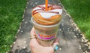Dunkin Iced Coffee Makes The Perfect Donut Holder Don T You Think Coffee And Donuts Dunkin Dunkin Donuts