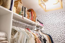 See more ideas about closet bedroom, closet remodel, closet makeover. Removable Wallpaper In A Tiny Closet Diana Elizabeth