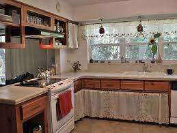 Create Designer Looking Kitchen Cabinet Curtains Https Greenkitchens Com Designer Looking Kitche Diy Kitchen Remodel Diy Cabinets Kitchen Cabinet Remodel