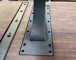 Metal table legs for wood slab. How To Attach Table Legs Blacktail Studio