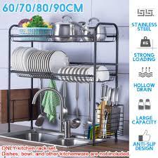Wall mounted kitchen shelf storage holders multifunctional organizer shelf kitchen storage rack book shelf. Buy 304 Stainless Steel Drain Dish Rack 2 Layer Cutlery Storage Multifunction Kitchen With Holder Home At Affordable Prices Free Shipping Real Reviews With Photos Joom
