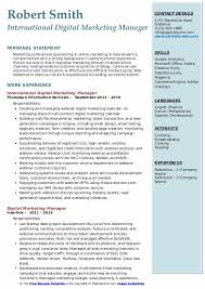 Digital Marketing Manager Resume Samples Qwikresume