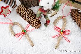 If nature crafts are your thing you just have to give these twig christmas tree ornaments a go. Rustic Twine Wrapped Candy Cane Ornament Diy Crafts
