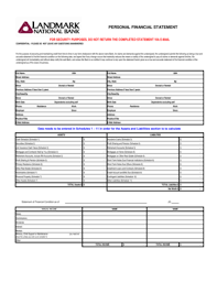 You can also scroll down the page for a full list of all landmark bank oklahoma branch locations with addresses, hours, and phone. Fillable Online Personal Financial Statement Landmark National Bank Fax Email Print Pdffiller