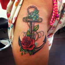 If you want to make a tattoo, look how it looks from other people! Tattoo Anchor Tattoos Rose Tattoos For Women Trendy Tattoos