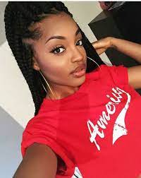Hoop Earrings Box Braids Braided Hairstyles Hair Styles Beautiful Braids