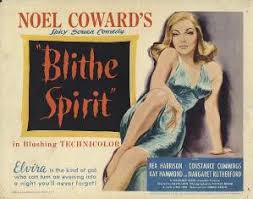 Blithe spirit (2020) a spiritualist medium holds a seance for a writer suffering from writer's block but accidentally summons the spirit of his deceased first wife, which leads to an increasingly complex love triangle with his. Blithe Spirit 1945 Film Wikipedia