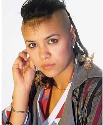 Annabella Lwin of Bow Wow Wow in '82. She was discovered at 13 by a talent  scout while singing along to the radio at a West Hampstead dry cleaner  where she worked.