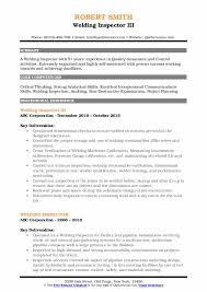 Qc Inspector Quality Control Inspector Resume