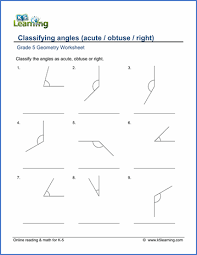 Help kids learn about angles with this collection of worksheets. Geometry Classify Angles