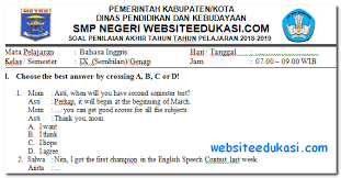 We did not find results for: Soal Pat Bahasa Inggris Kelas 8