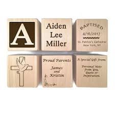 Christening gifts for boys the perfect presents for his christening! Catholic Gifts Boy Baptism Gifts Baptism Gift Girl Keepsake Custom Engraved Wooden Baby Blocks For Newborn