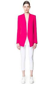 Image 1 Of Linen Blazer From Zara Chiffon Vetements Classiques Blazer