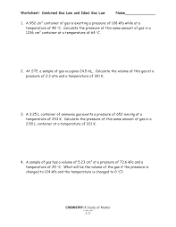 This equation represents the reaction that takes place when sodium metal is placed in water. Https Www Gpb Org Sites Default Files 2020 05 Combinedgaslawandidealgaslawwkst Pdf