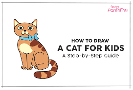 Draw the body as an elliptical loop that is angled downward off the back of the cat's head. How To Draw A Cat A Step By Step Guide With Pictures