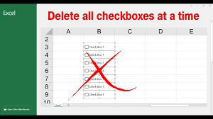 How do you remove check boxes in excel? Delete All Checkboxes At A Time Excel 2019 Youtube