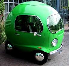 Very Cute Tiny Green Pea Car Smart Auto Grappige Auto S Dwergauto