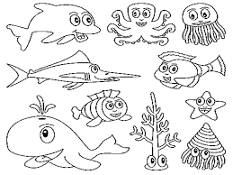 Animales Marinos Para Colorear