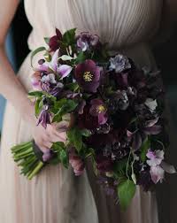 Breeze talk artificial flowers plum roses 50pcs realistic fake roses w/stem for diy wedding bouquets centerpieces arrangements party baby shower home decorations (50pcs. Wedding Wednesday Purple Plum Lavender Bouquets Flirty Fleurs The Florist Blog Inspiration For Floral Designers