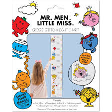 Mr Men Little Miss Cross Stitch Height Chart