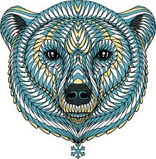 Polar Bear Face Polar Bear Face Bear Face Drawing Face Illustration