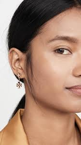 Sky blue Diamantine heart stone sleeper earrings