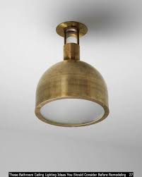 This fixture won't provide enough light on its own. 38 These Bathroom Ceiling Lighting Ideas You Should Consider Before Remodeling Light Fixtures Flush Mount Ceiling Lights Light Fixture Parts