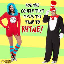 Make This Dr Seuss Day One For The Books In These Thing 1 And Cat In The Hat Costumes Drseuss Drseussday Readacrossa Halloween Costumes Seuss Dr Seuss Day
