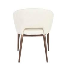 Lumisource Renee Cream Velvet Dining Chair With Copper Metal Legs Ch Renee Cucr The Home Depot Velvet Dining Chairs Dining Chairs White Dining Chairs