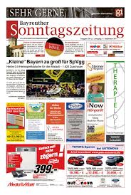 Körperliche fitness ist erforderlich, da matratzen und lattenrahmen schwer sind und täglich (im stellen sie fragen zum bewerbungsprozess oder zur arbeit bei mfo matratzen (matratzen direct ag). Bayreuther Sonntagszeitung Vom 17 09 2017 By Bayreuther Sonntagszeitung Issuu